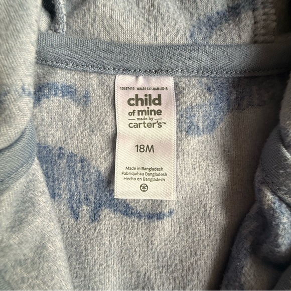 Carter's Blue and Gray Hooded Outfit - Picture 2 of 7